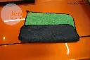 16"x16" Thick 800 GSM Micro Fiber Luxury Buffing / Drying Towel 80/20 - Green/Gray